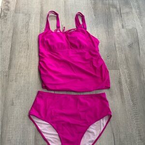 Zaful Fuchsia Bikini Set